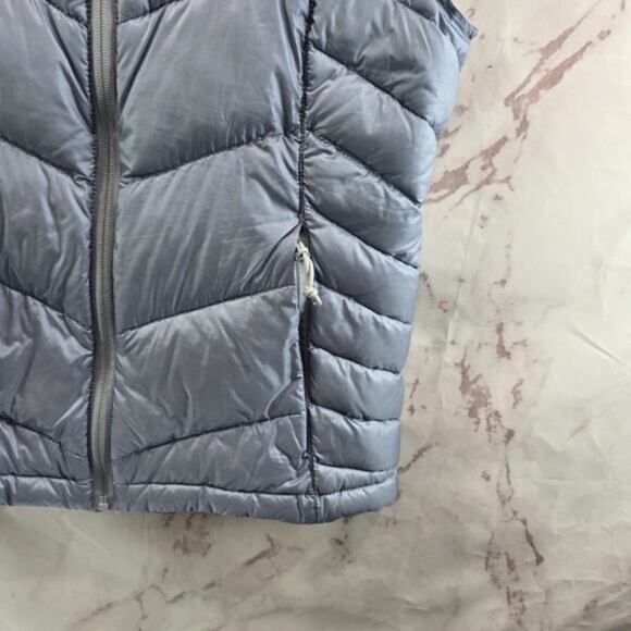 Oiselle Vest Womens Medium Blue Puffer Pertex Synthetic Primaloft So Fly - Picture 12 of 13